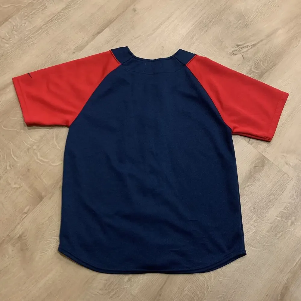 Vintage Y2K Nike Team MLB Boston Red Sox Navy Blue Jersey Youth Boys Medium M